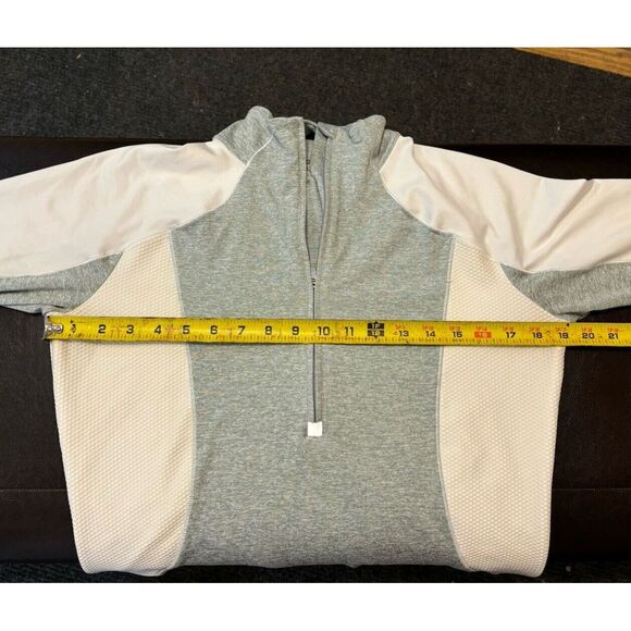 Athleta Womens Long Sleeve Pullover Shirt 1/4 Zip Athletic Activewear‎ Sz M Gray - Picture 8 of 8